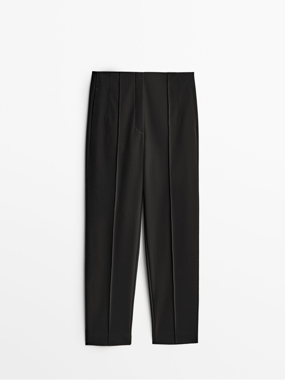 Massimo Dutti Slim Fit Technical Trousers with Topstitching